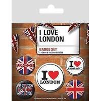 I Love London Pin Badge Pack