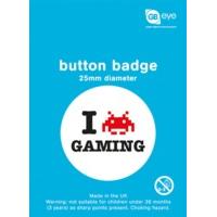 I Love Gaming Button Badge