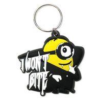 I Wont Bite Minions Vampire Rubber Key Ring