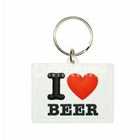 I Love Beer Keyring