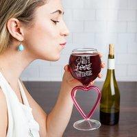 I Heart Wine Glass