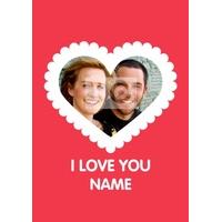 i love you valentines card