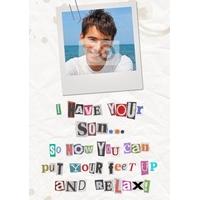 i have your son funny mothers day card