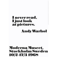 I never read by Andy Warhol