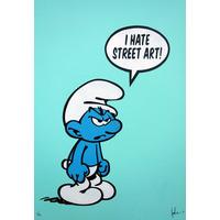 I Hate Street Art Smurf - Aqua By FAKE