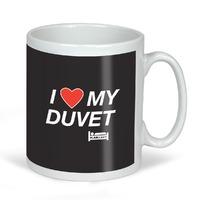 I LOVE MY DUVET PLAIN LAZY MUG BLACK