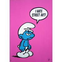 I Hate Street Art Smurf - Pink By FAKE