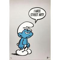 I Hate Street Art Smurf - Grey By FAKE