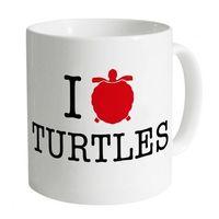 i heart turtles mug