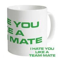 i hate you like a team mate mug