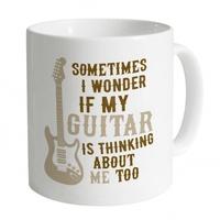 I Wonder If My Guitar Mug