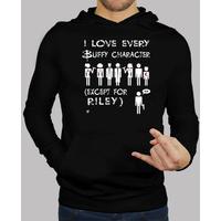i love all the characters less riley buffy (boys hoodies and girl)