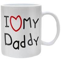 i heart 1 piece ceramic my daddy mug