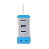 i tec usb 30 hub adapter with audio metal 3 port