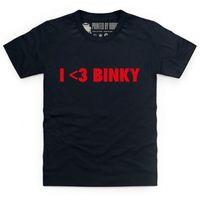 I Love Binky Kid\'s T Shirt