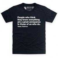 i know everything kids t shirt