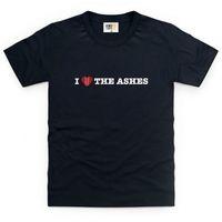 i heart the ashes kids t shirt