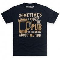 I Wonder If The Pub T Shirt