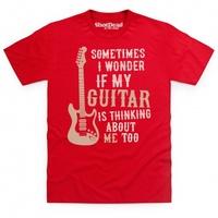 i wonder if my guitar t shirt