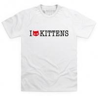 i heart kittens t shirt