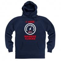 i love massive clocks hoodie