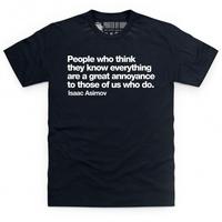 I Know Everything T Shirt