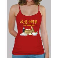 i love chinese food girl t-shirt straps