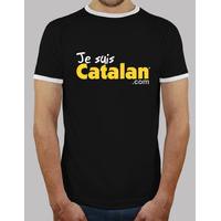 i am catalan - black & gold - white edge