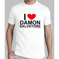 i heart damon guy white shirt