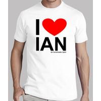 i heart ian guy white shirt