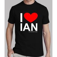 i heart ian guy black shirt