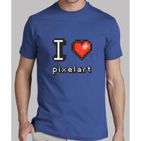 i love pixelart - man t-shirt