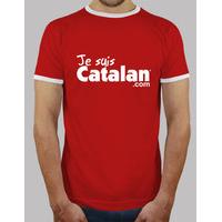 i am catalan - red & white - white edge