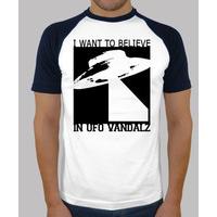 i want to believe in ufo vandalz men - navy baseball