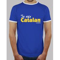 i am catalan - blue & gold - white edge