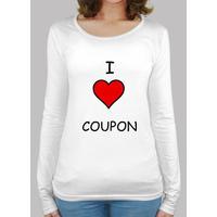 i love coupons tight t-shirt