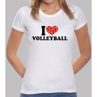 i love volleyball heart