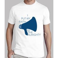 i put my faith t-shirt white man