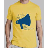 i put my faith t-shirt mustard