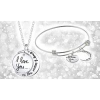 \'I Love You To The Moon And Back\' Necklace