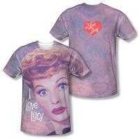 i love lucy funny hearts frontback print