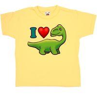 I Heart Dinosaurs - Kids T Shirt