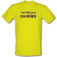 I Can Delete Your Cookies male t-shirt.