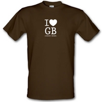 I Love GB (Gordon Brown) male t-shirt.