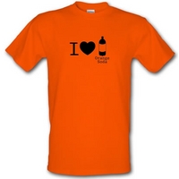 I Love Orange Soda male t-shirt.
