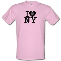 I Have Never Been To NY male t-shirt.