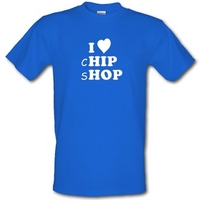 I Love Chip Shop male t-shirt.