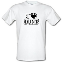 I Love Dunt male t-shirt.