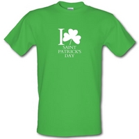 I Love Saint Patrick\'s Day male t-shirt.