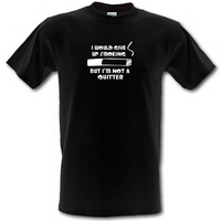 i would give up smoking but im not a quitter male t shirt